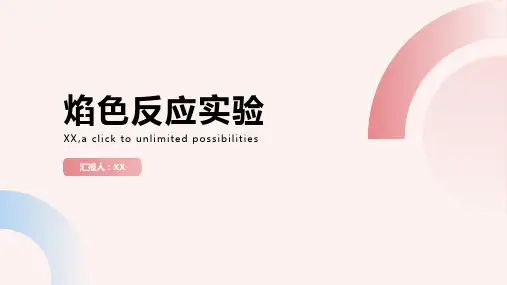 实验一焰色反应