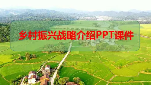 乡村振兴战略介绍PPT课件
