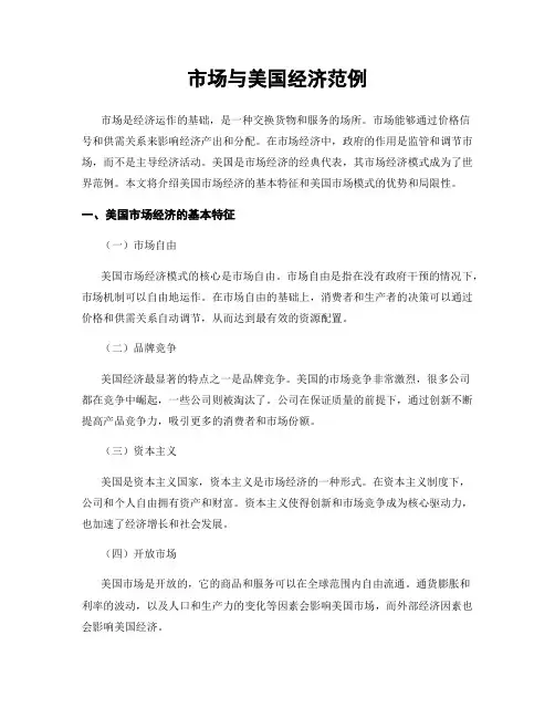 市场与美国经济范例