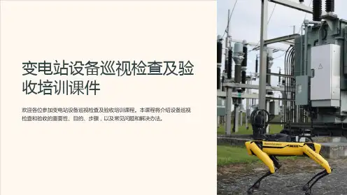 变电站设备巡视检查及验收培训课件