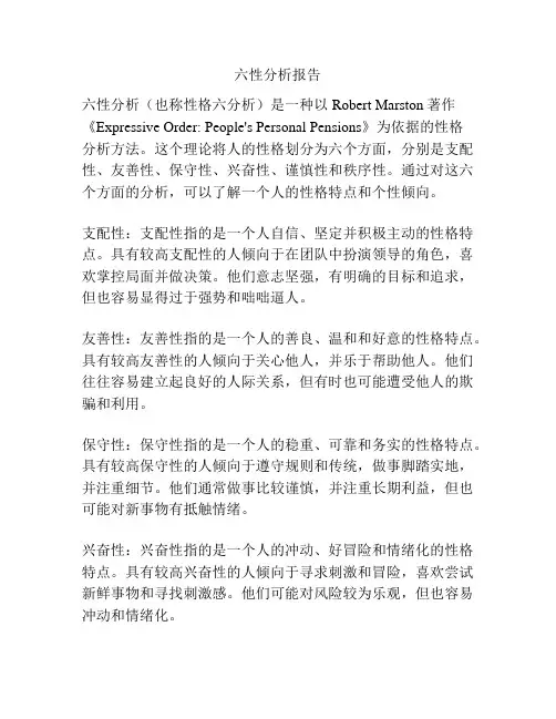 六性分析报告