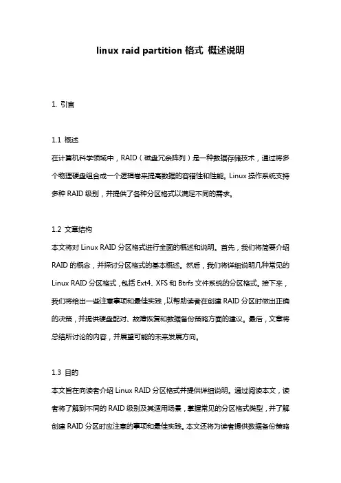 linux_raid_partition格式_概述说明
