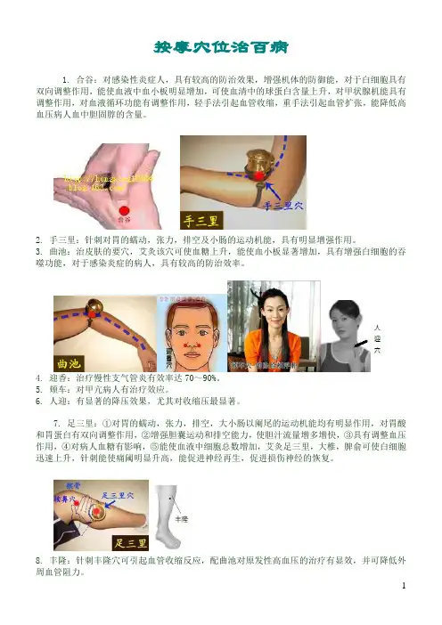 按摩穴位治百病
