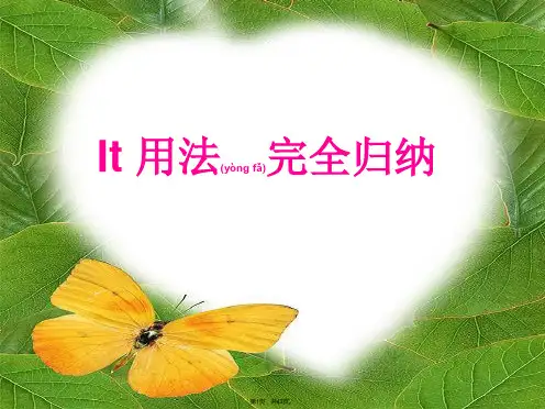 It的基本用法(共43张)