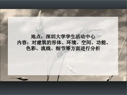 大学生活动中心案例分析报告