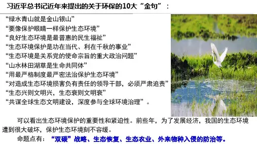 2024届高考生物二轮专题复习：生态学非选择题答题技巧(共31张PPT)