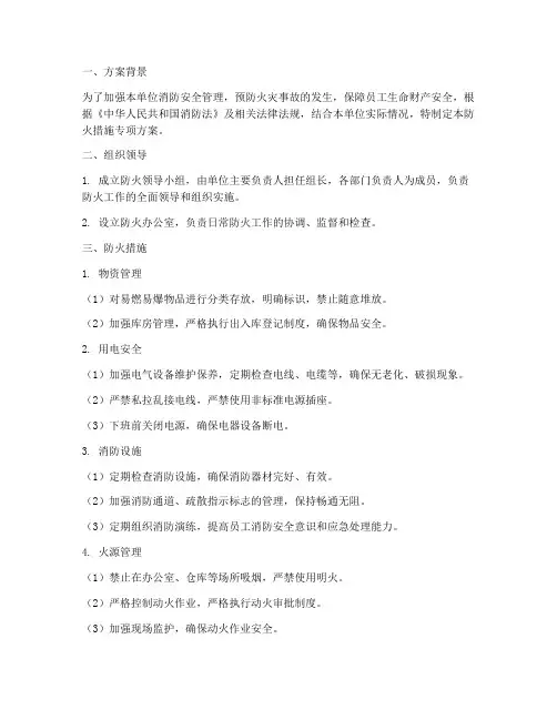 防火措施专项方案