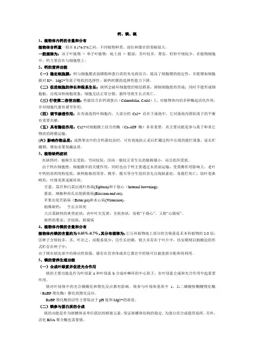 钙镁硫