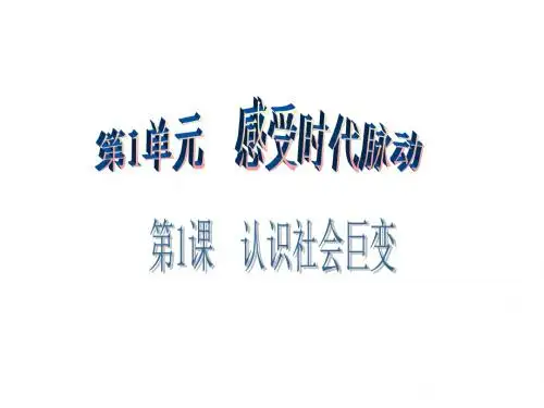 九年级思想品德全册(北师大版)课件：第1课 第2站 国家实力的增强