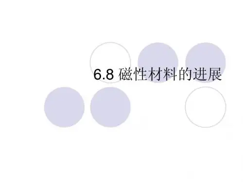 6.8 磁性材料的进展