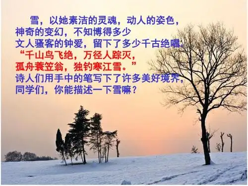 鲁迅《雪》优秀课件.ppt