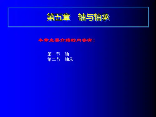 5第五章 轴与轴承