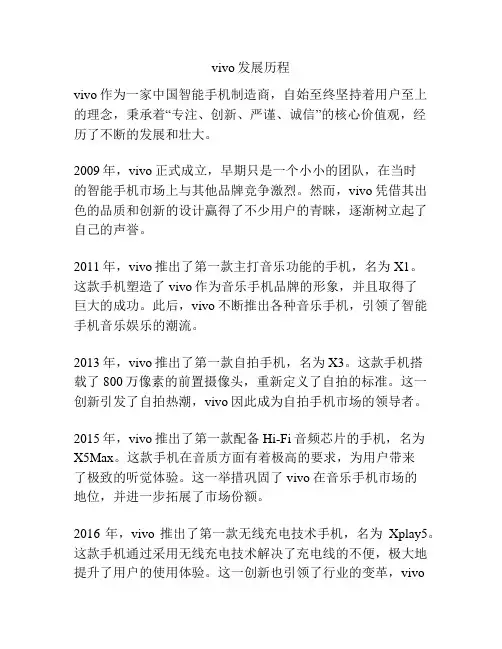vivo发展历程