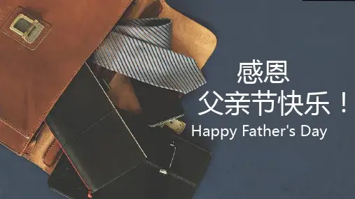感恩父亲节PPT模板