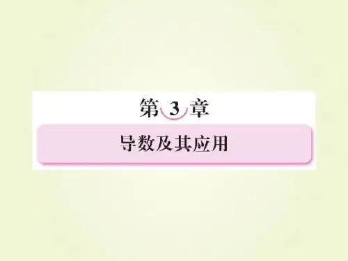2012年高考复习名师指导《导数的应用综合》课件