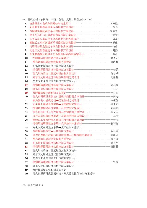 课程设计题目2013