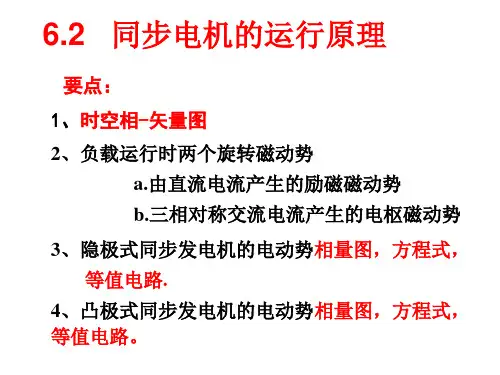 同步电机的运行原理新