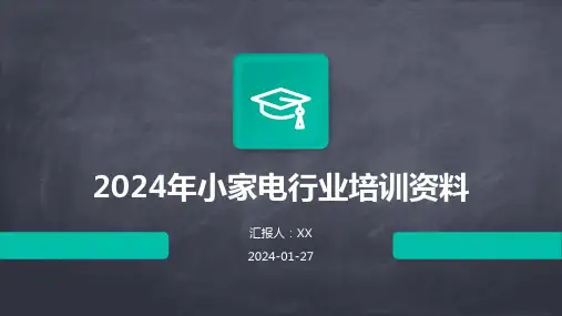2024年小家电行业培训资料