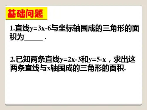 一次函数中的面积问题ppt课件