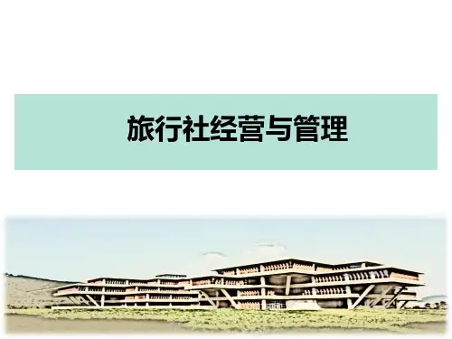 旅行社接待业务(PPT63页)