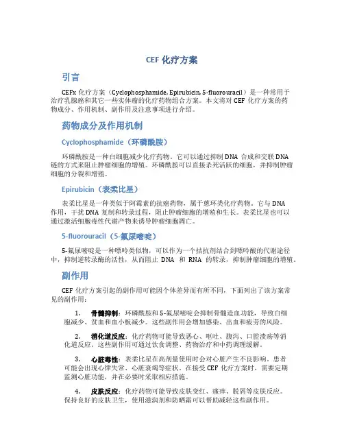 cef化疗方案