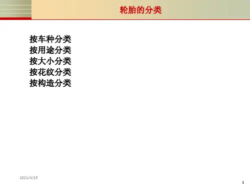 《轮胎基础知识》PPT课件