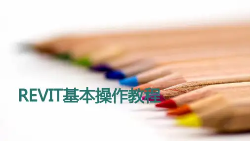 REVIT基本操作教程讲义