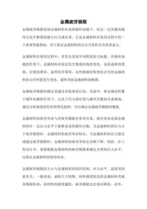 金属疲劳极限