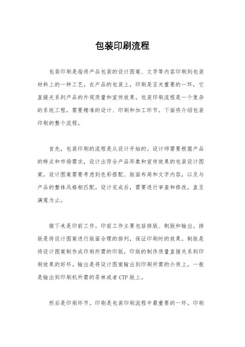 包装印刷流程