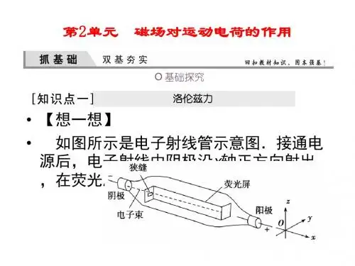 高三物理一轮复习课件:9-2磁场对运动电荷的作用