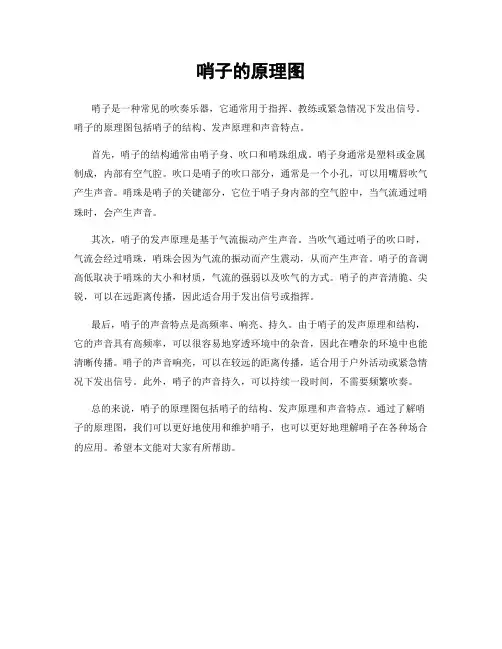 哨子的原理图
