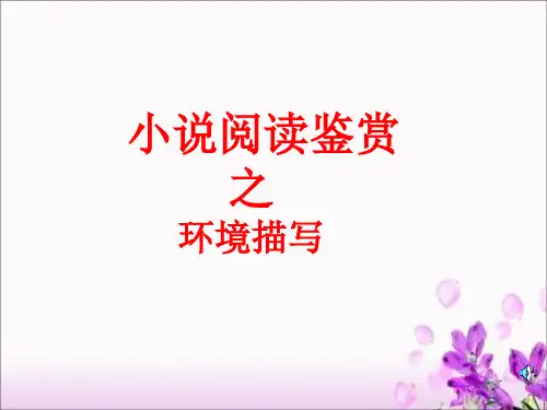 小说鉴赏之环境描写ppt课件