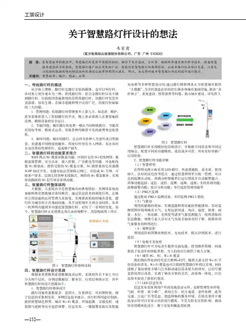 关于智慧路灯杆设计的想法