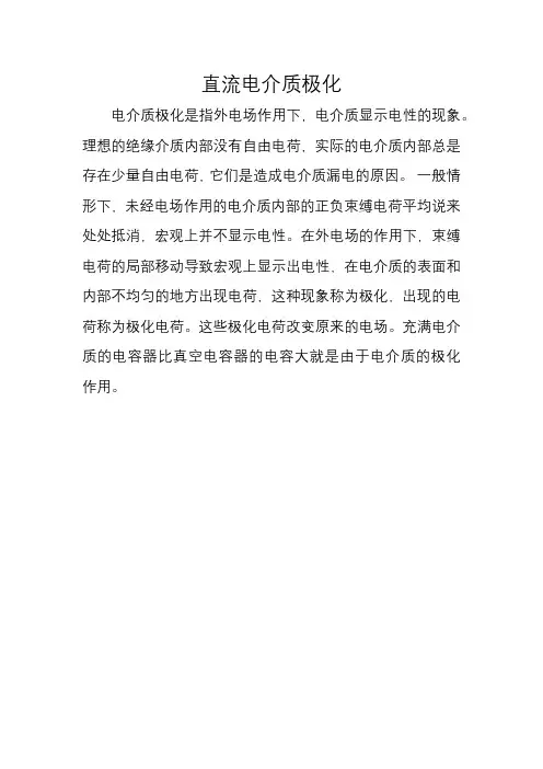 直流电介质极化