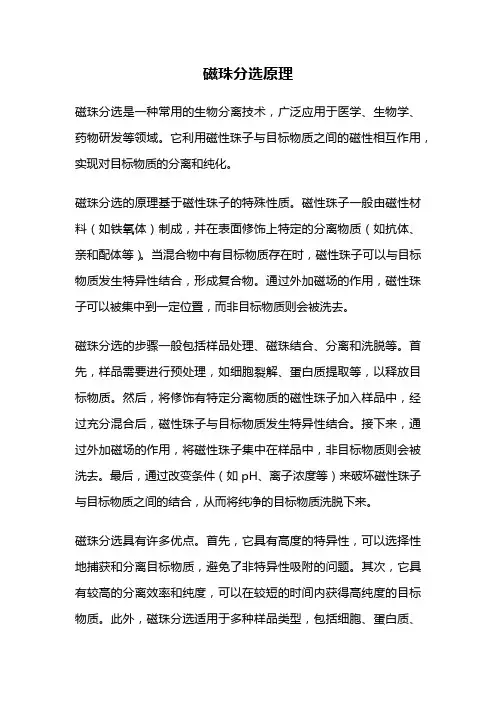 磁珠分选原理