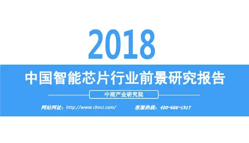 2018年中国智能芯片行业前景研究报告