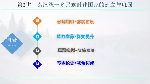第3讲 秦汉统一多民族封建国家的建立与巩固 课件(共48张PPT)--2025届高三统编版
