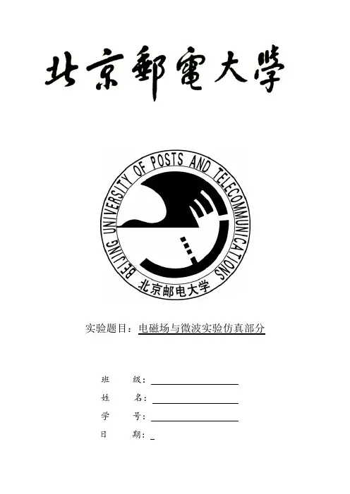 微波实验报告