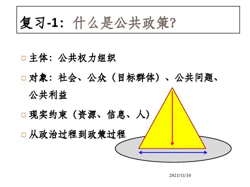 《公共政策学》课件03公共政策系统