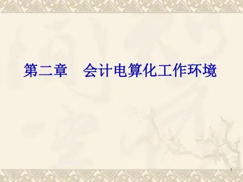 会计电算化工作环境(ppt 86页)