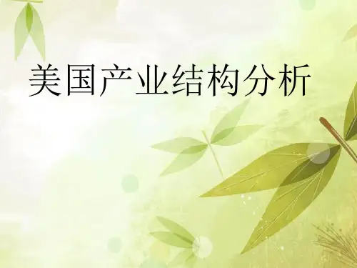 美国产业结构分析精品PPT课件
