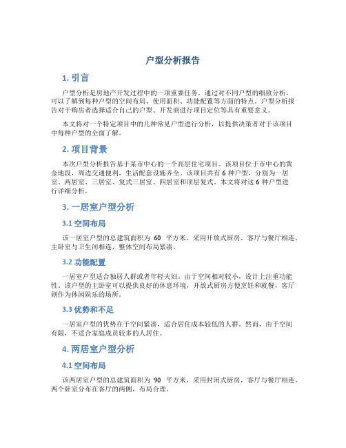 户型分析报告