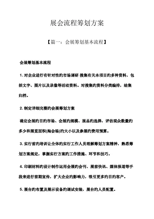 展会流程策划方案