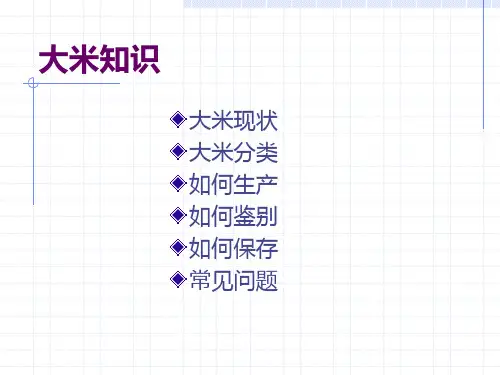 大米知识全文