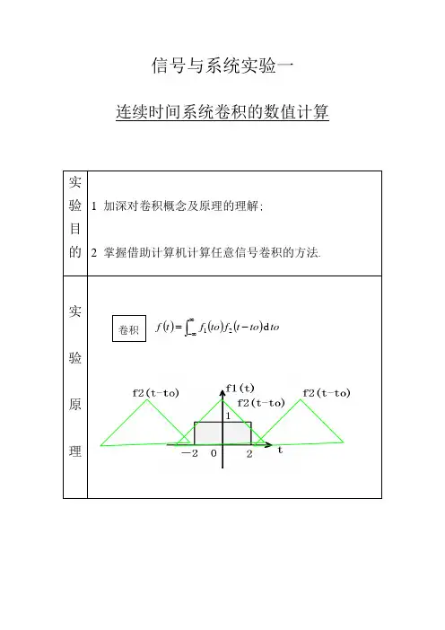 北航信号与系统第一次实验报告超级详细版【范本模板】