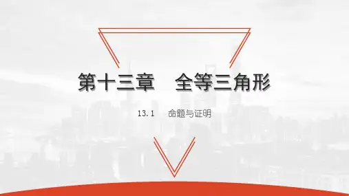 13.1 命题与证明-2020秋冀教版八年级数学上册课件(共24张PPT)