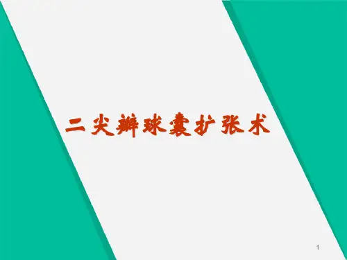 二尖瓣球囊扩张术PPT演示课件