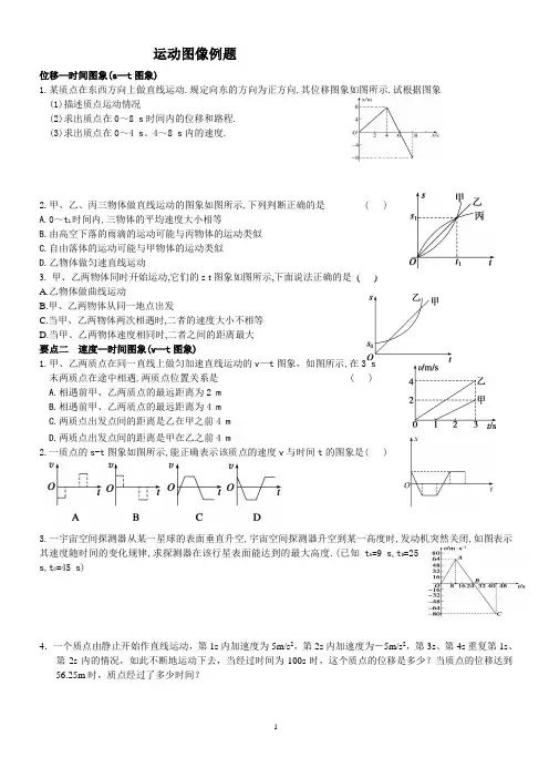 运动图像题