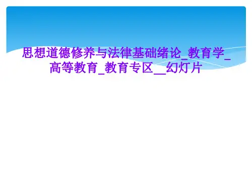 思想道德修养与法律基础绪论_教育学_高等教育_教育专区__幻灯片