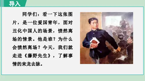 《藤野先生》PPT课件(完整版)